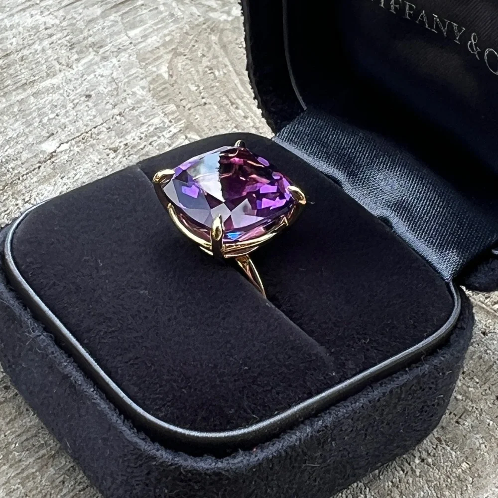 Tiffany & Co. amethyst sparkler ring